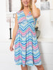 Sarah dress blue mix