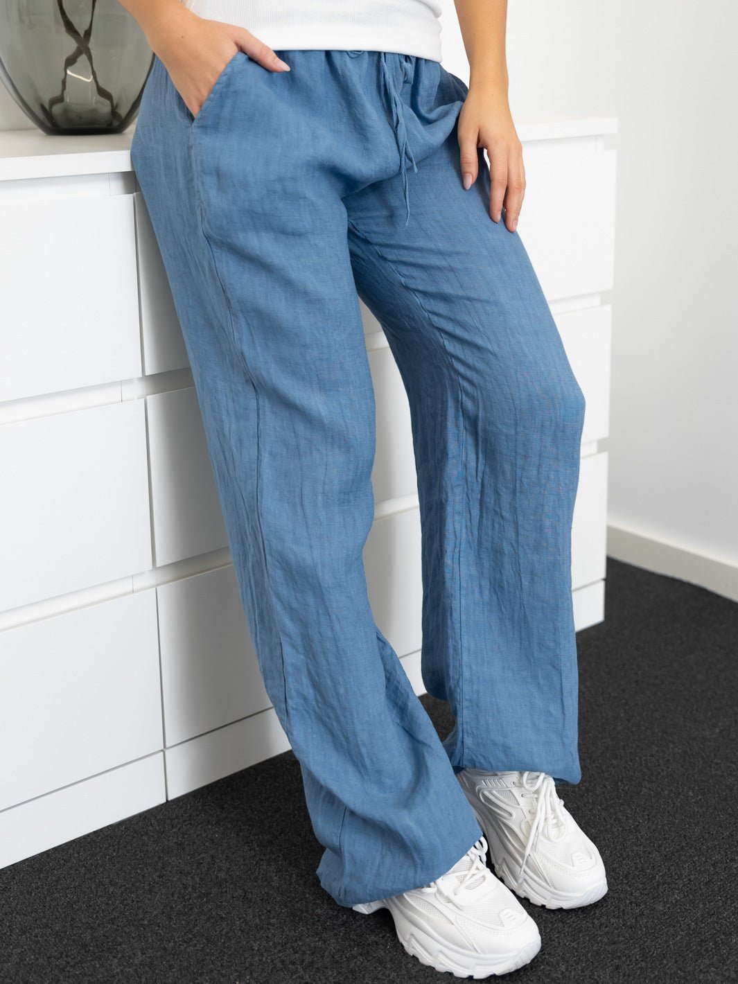 Shay hør pants blue - Online - Mode