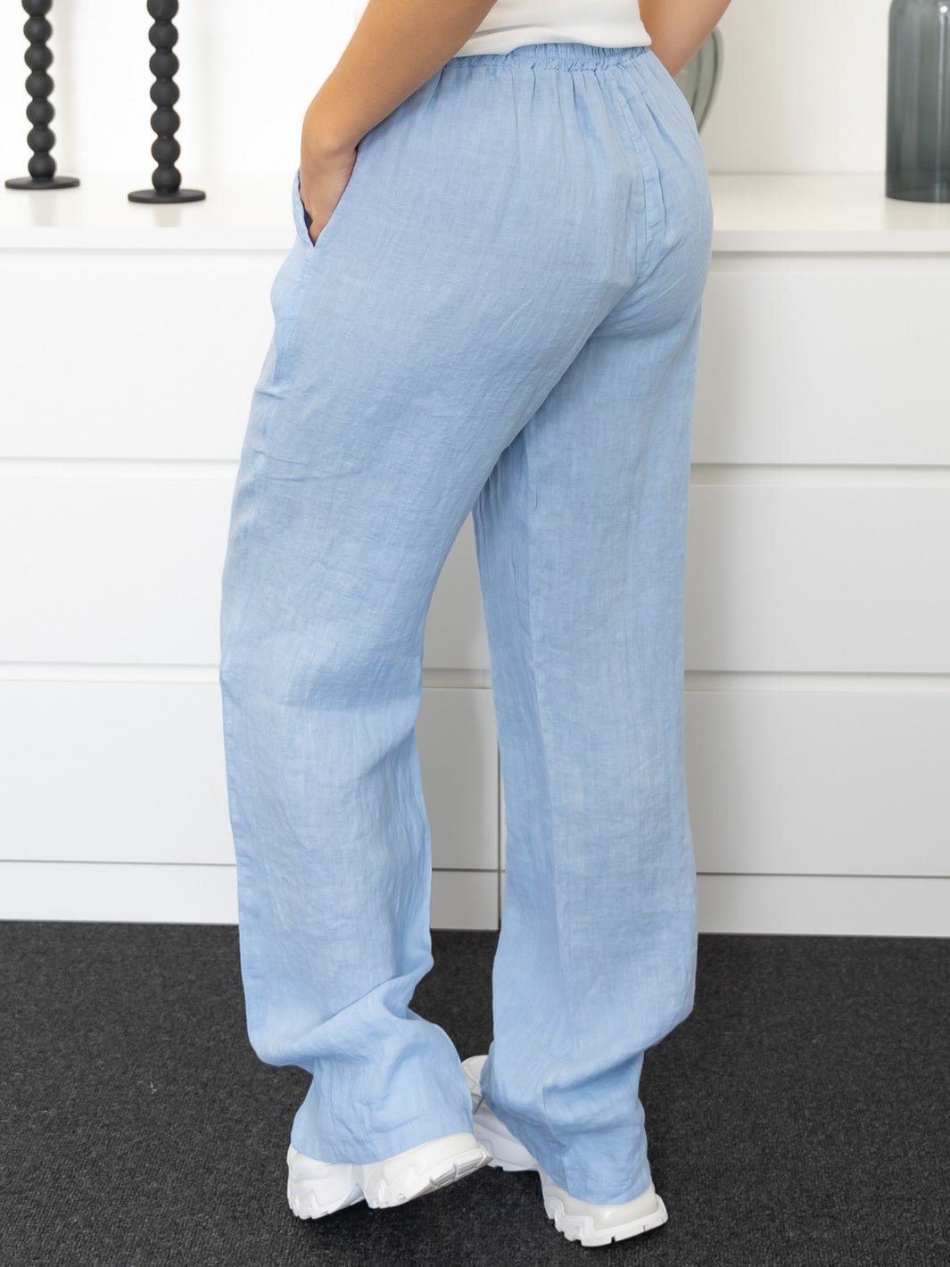 Shay hør pants light blue - Online - Mode