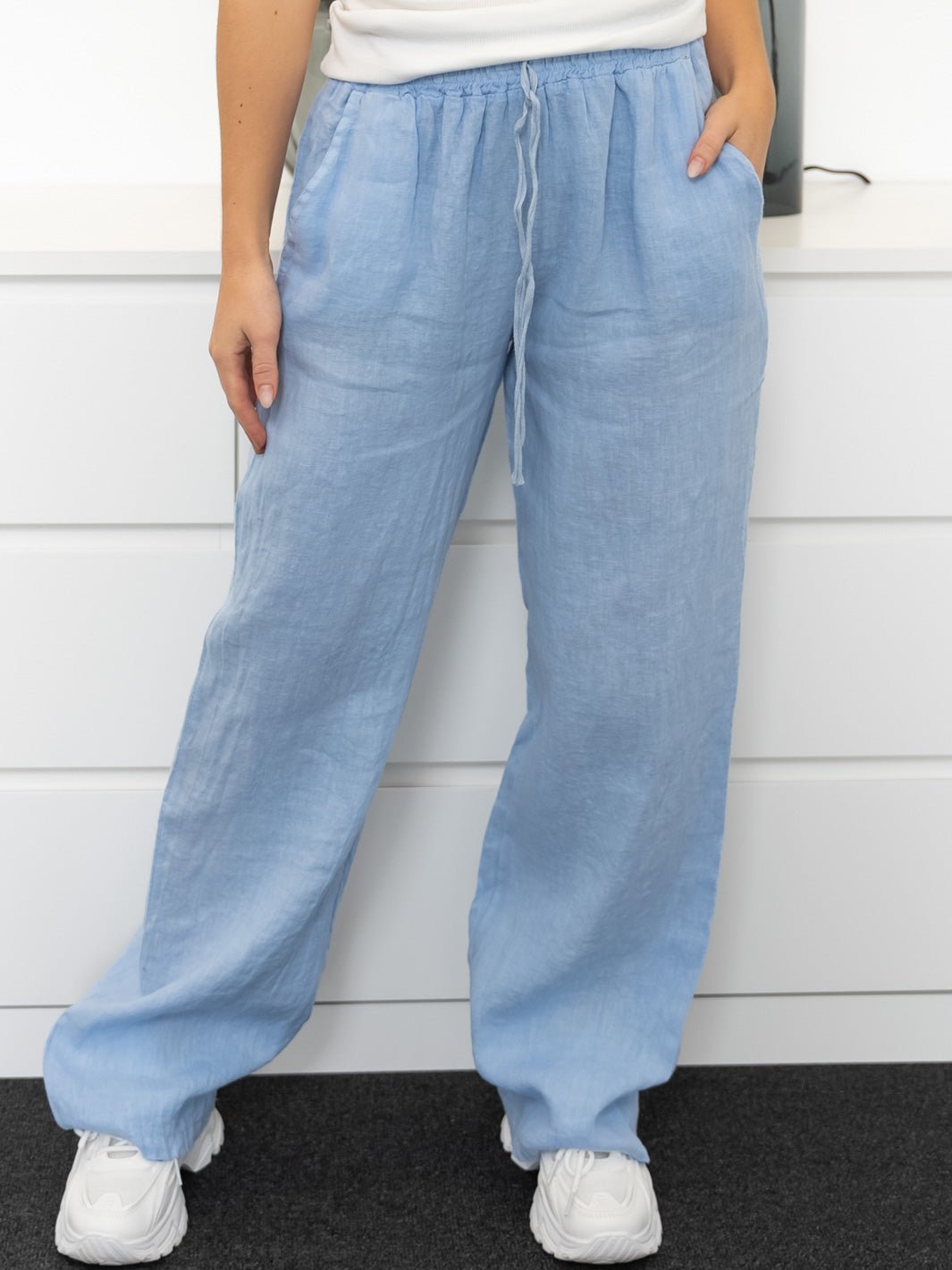 Shay hør pants light blue - Online - Mode