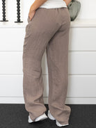 Shay hør pants taupe - Online - Mode