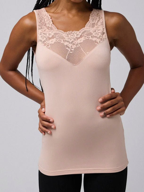 Snowflake lace termo top nude - Online - Mode