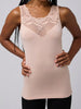 Snowflake lace termo top nude