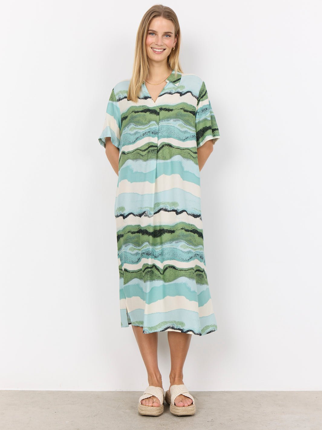 Soya Concept Elsbet 3 dress blue/green - Online-Mode