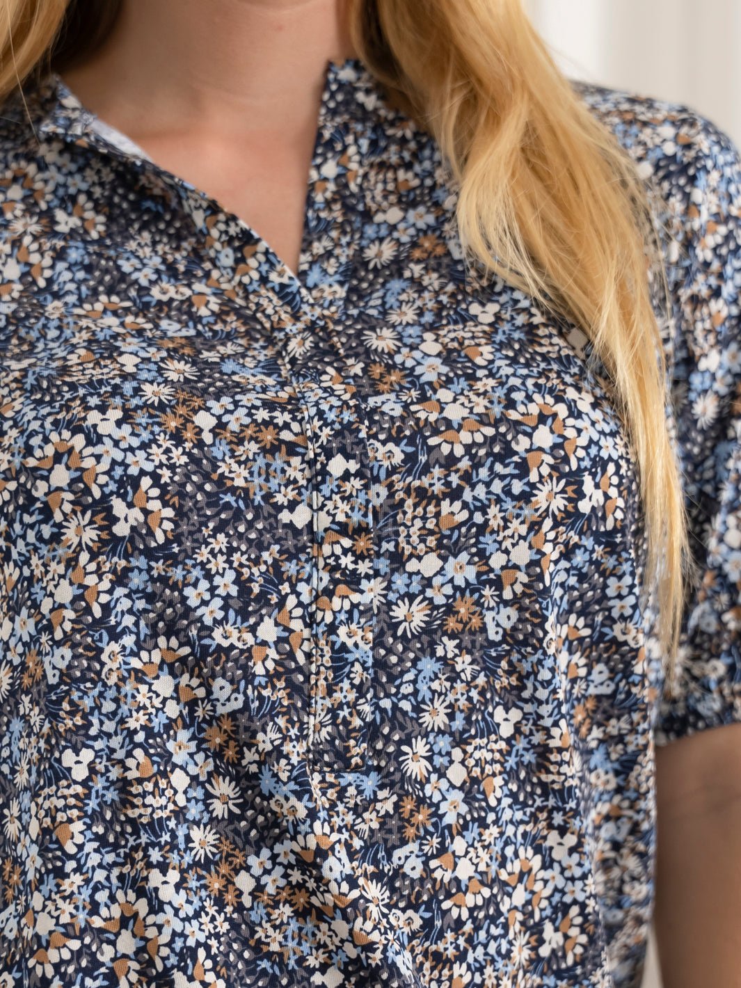 Soya Concept Felicity AOP 467 t - shirt blue mix - Online - Mode