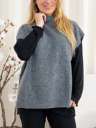 Soya Concept Freise 1 poncho dark grey - Online - Mode