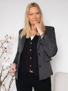 SP Elai blazer dark grey pinstripe - Online-Mode
