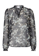 SP Elza shirt black/flower - Online-Mode