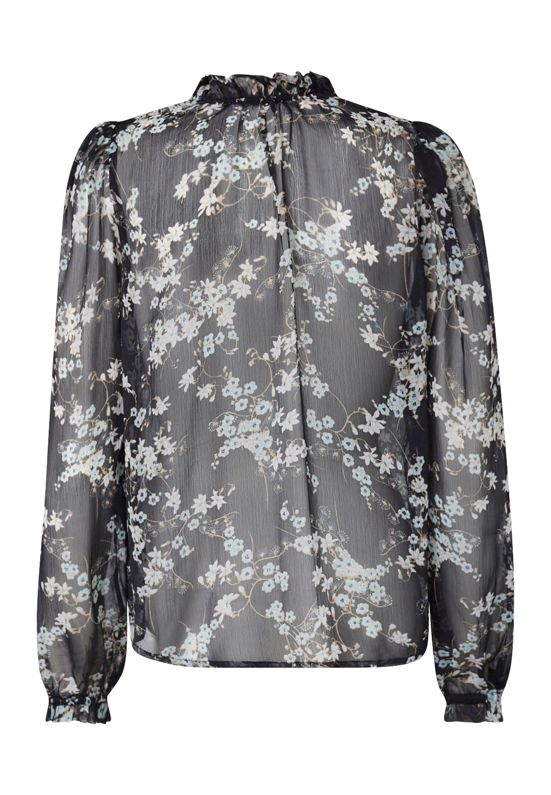 SP Elza shirt black/flower - Online-Mode