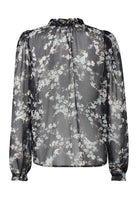 SP Elza shirt black/flower - Online-Mode