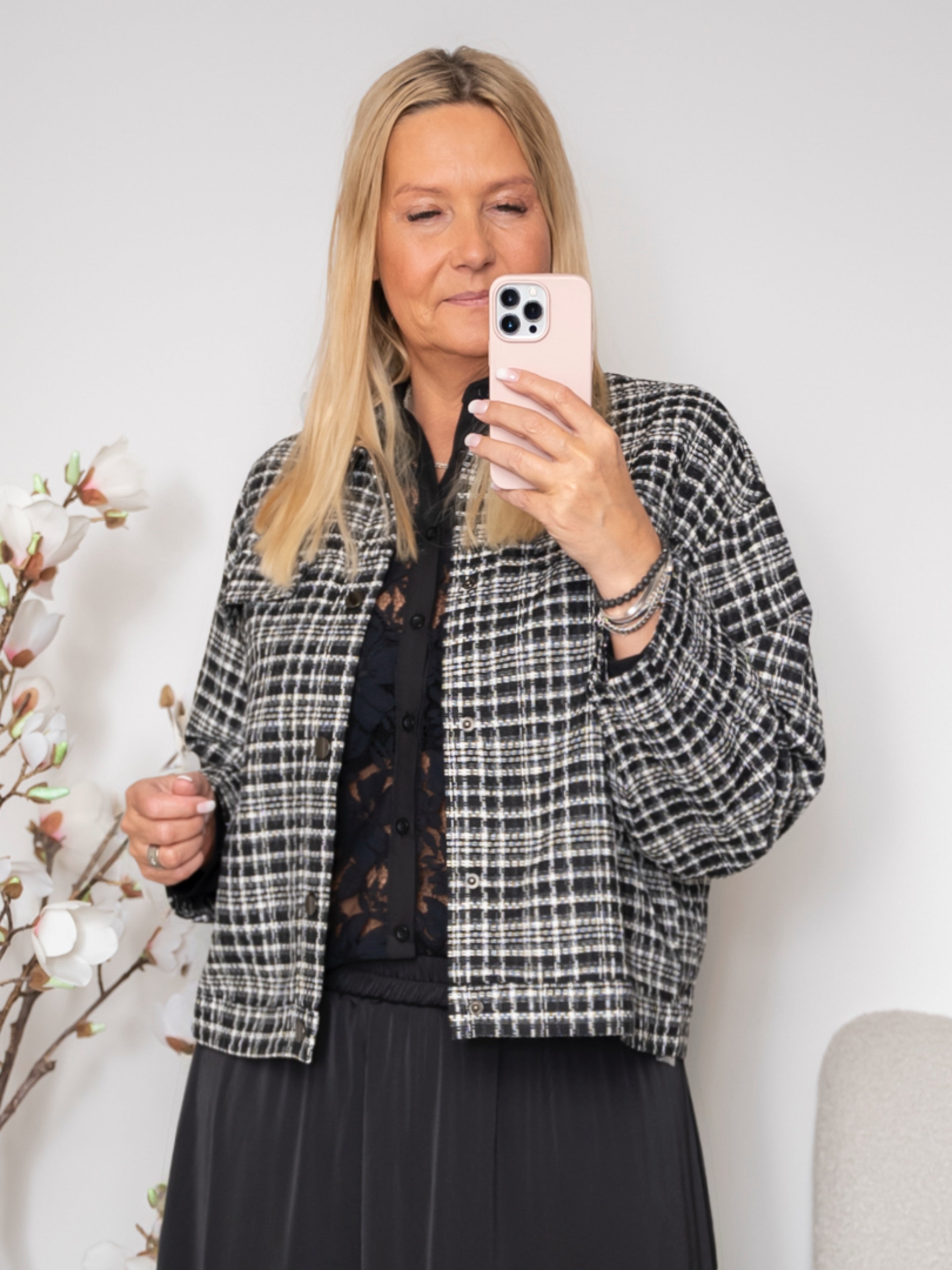 SP Enama jacket black check - Online-Mode