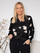 SP Gada shirt black/flower - Online-Mode