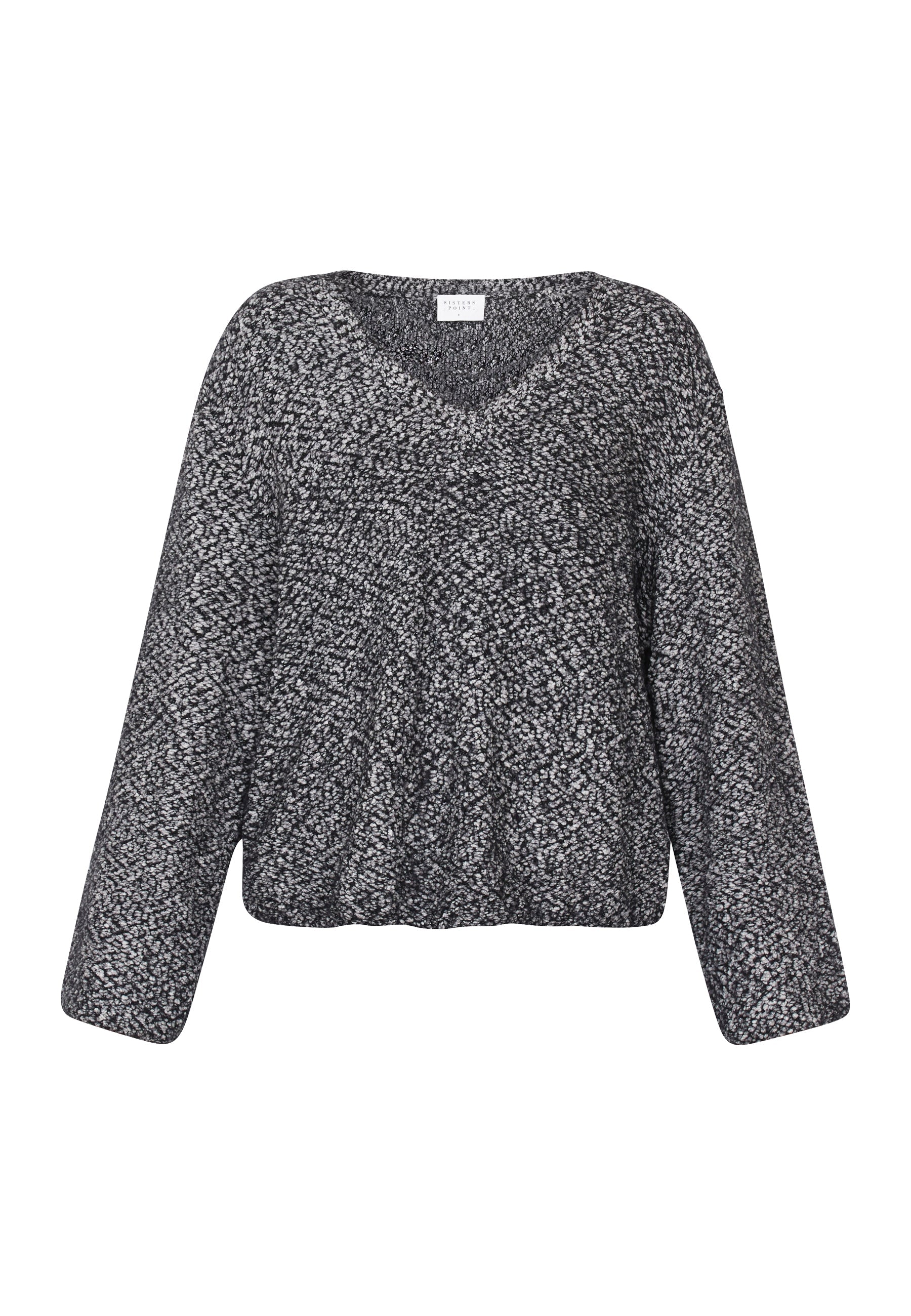 SP Hoba V Pullover salt/peber - Online-Mode