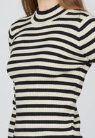 SP Huga-T LS shirt black/stripe - Online-Mode