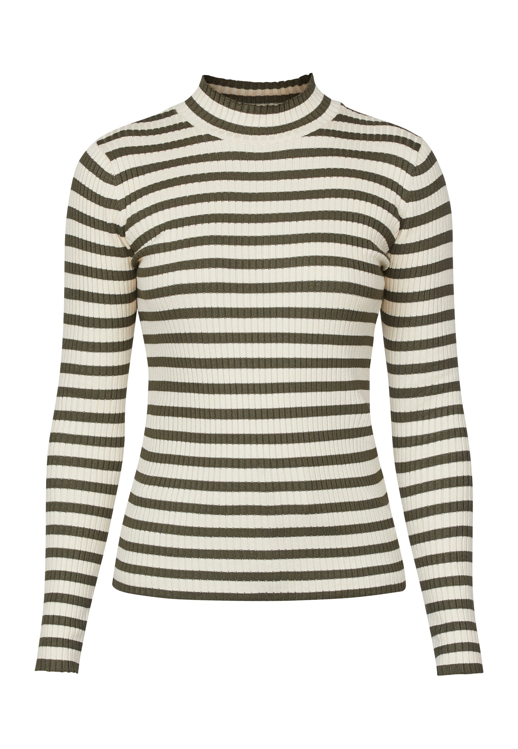 SP Huga-T LS shirt khaki/stripe - Online-Mode