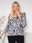 SP Noki shirt navy/cream - Online-Mode