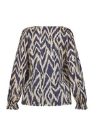SP Noki shirt navy/cream - Online-Mode