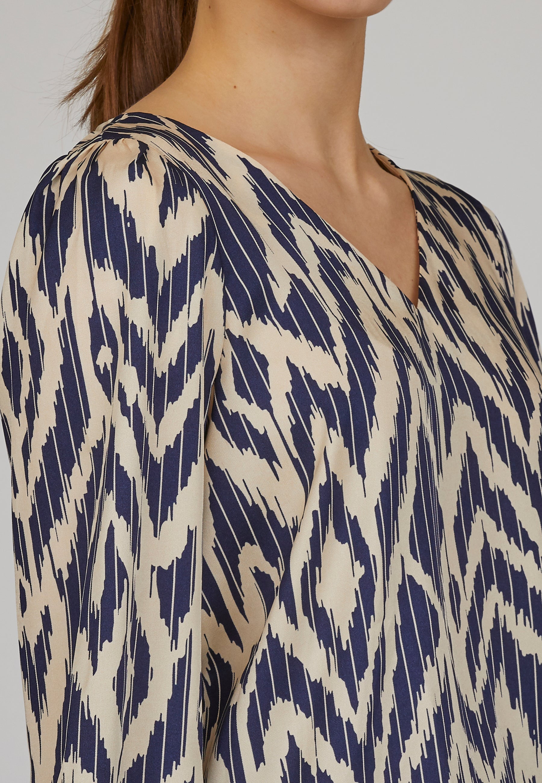 SP Noki shirt navy/cream - Online-Mode