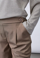 SP Viksa pants cropped dark sand - Online-Mode