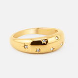 By Cara Stardust Ring 18K Guldbelagt