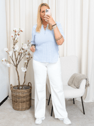 Tacca top stripe blue/white - Online - Mode