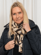 Taia scarf beige/brun - Online - Mode