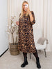 Vilma dress brown leo