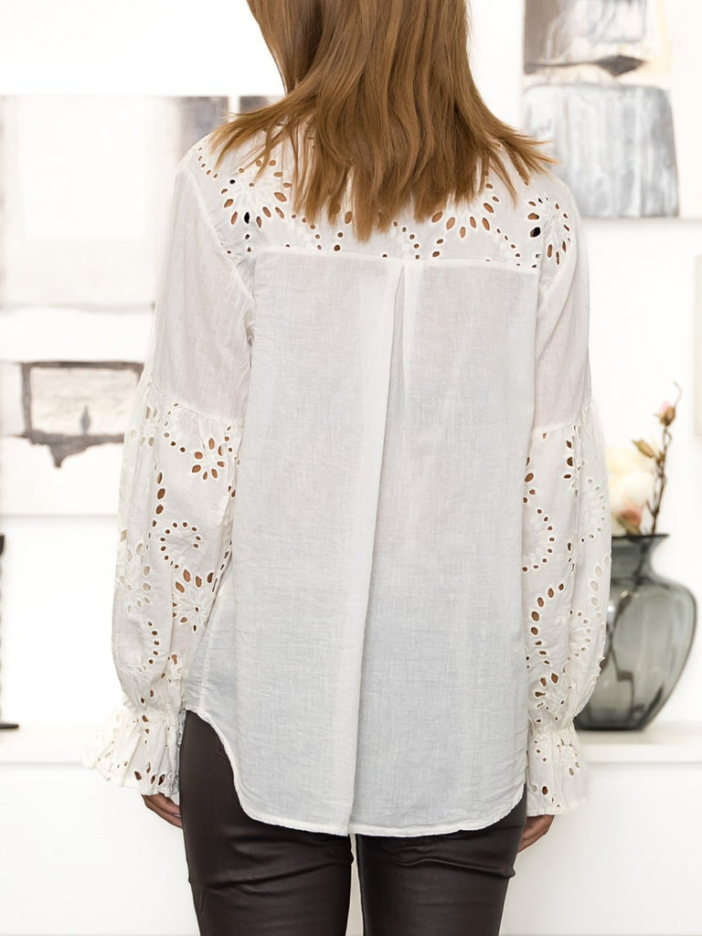 All Week Julia shirt LS creme - Online-Mode