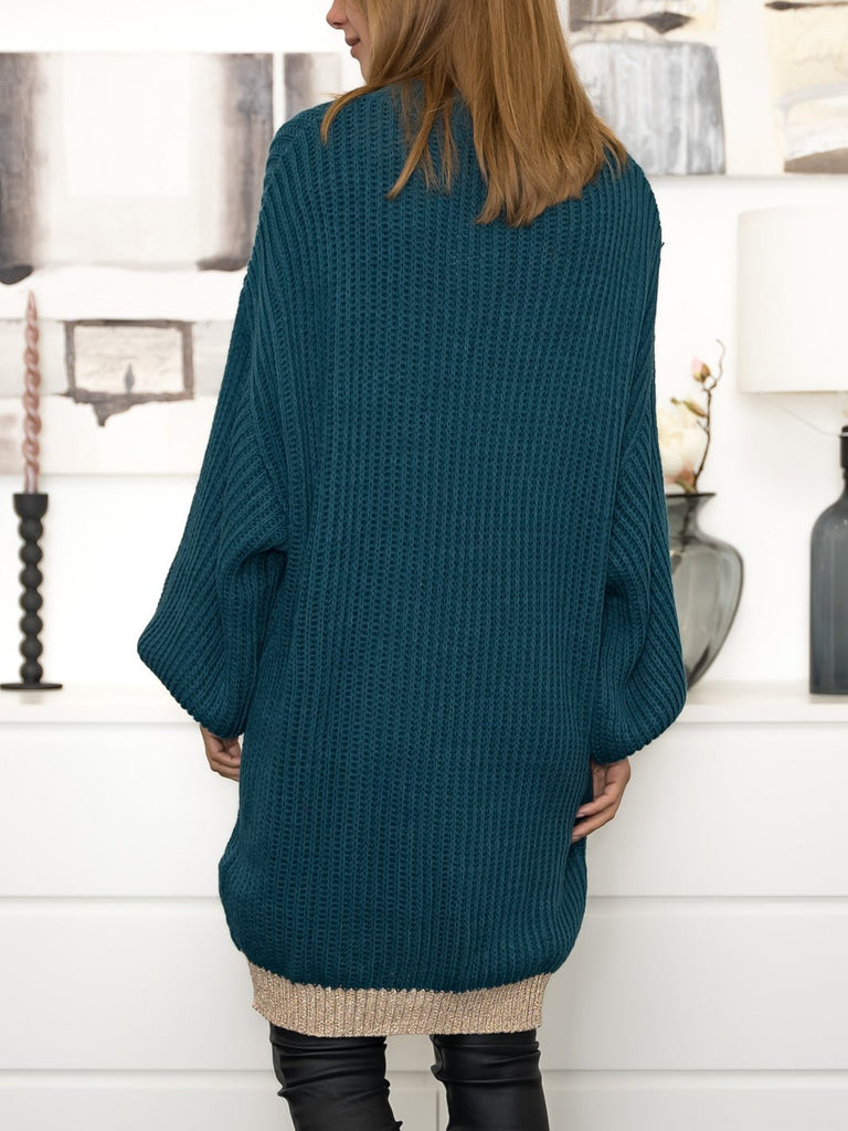 Andrea knit dress petrol - Online-Mode