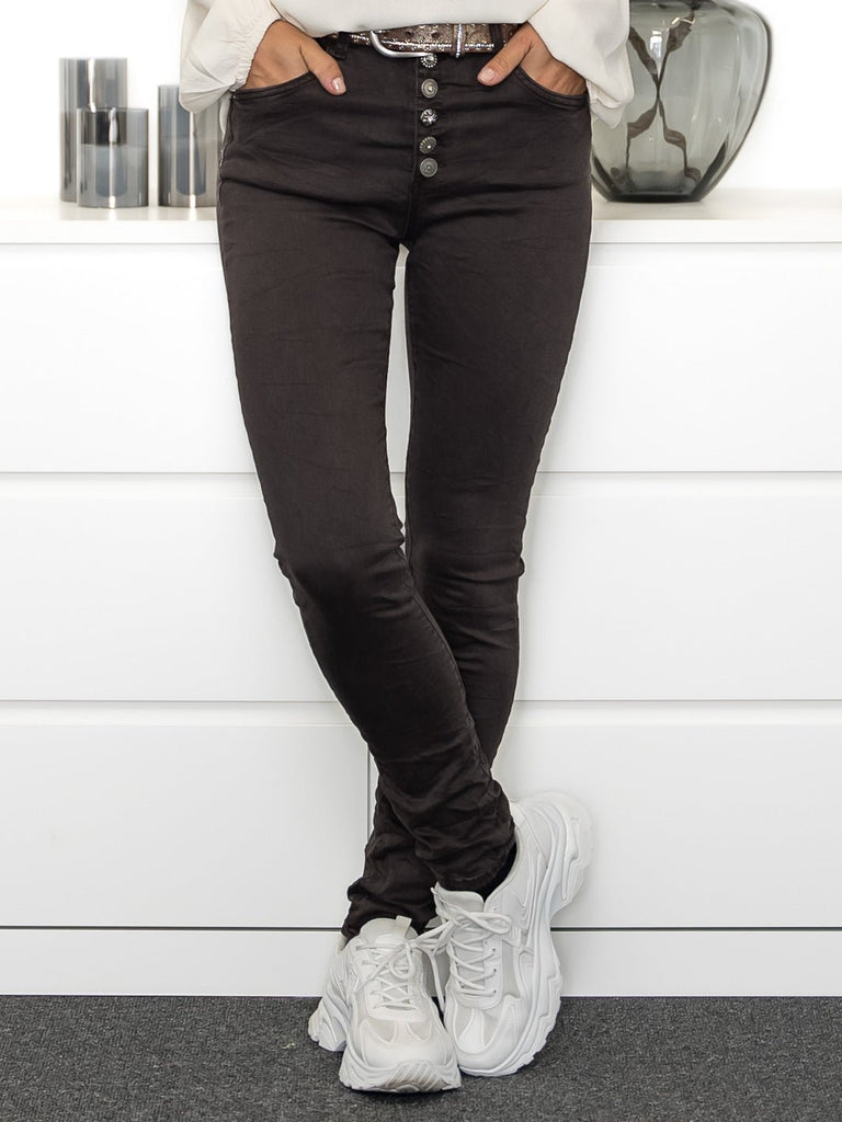 Brooklyn jeans dark brown - Online-Mode