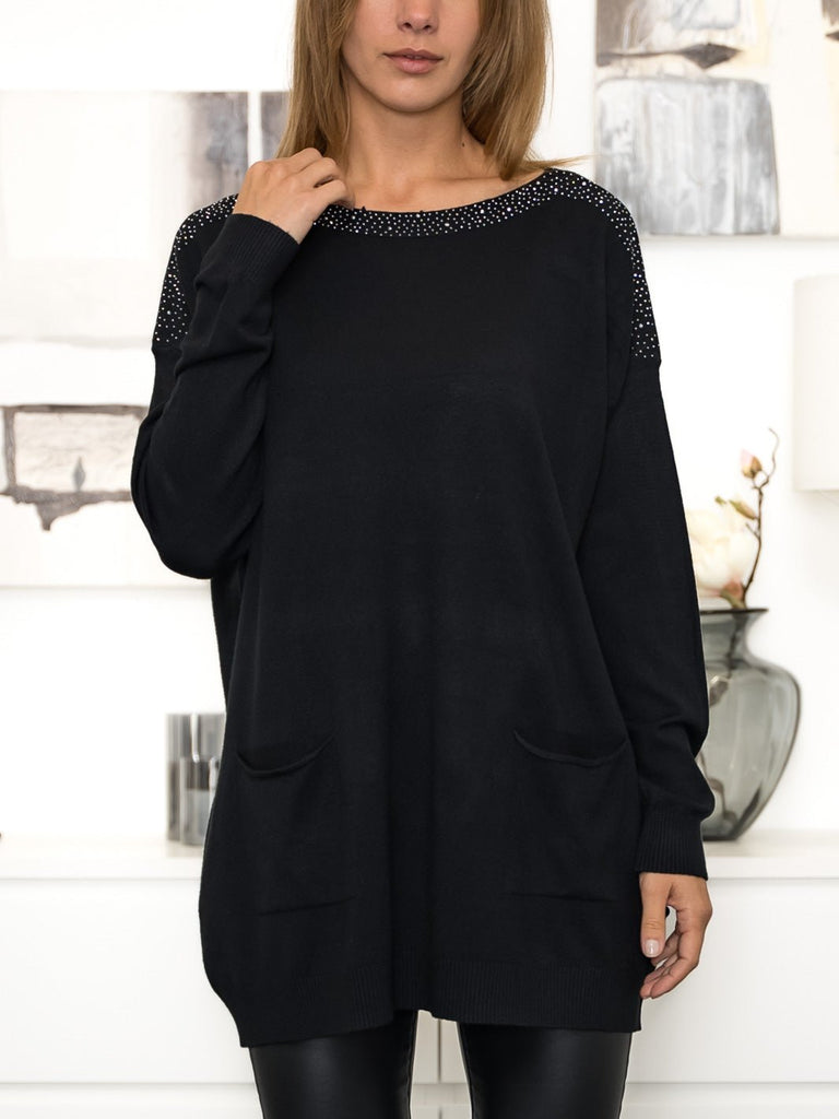 Catalina knit dress black - Online-Mode