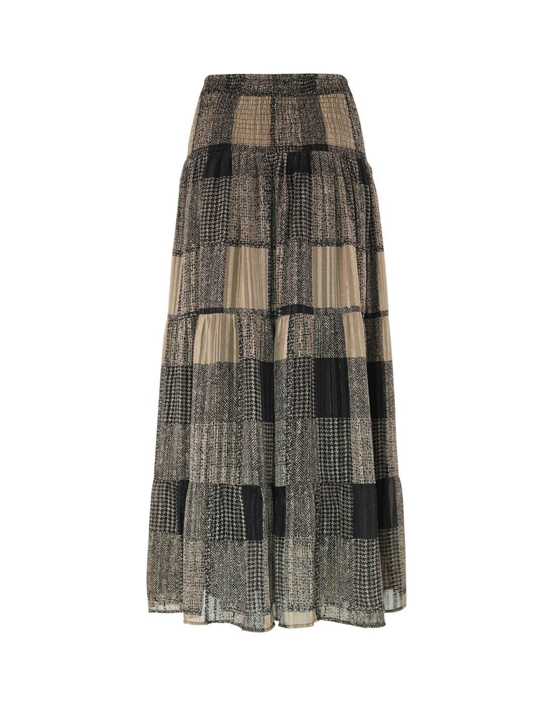 Continue Majse skirt brown print - Online-Mode