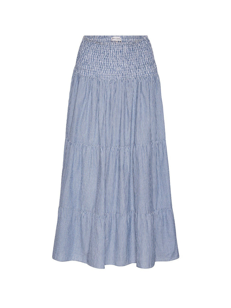 Continue Majse skirt small blue stripe - Online-Mode