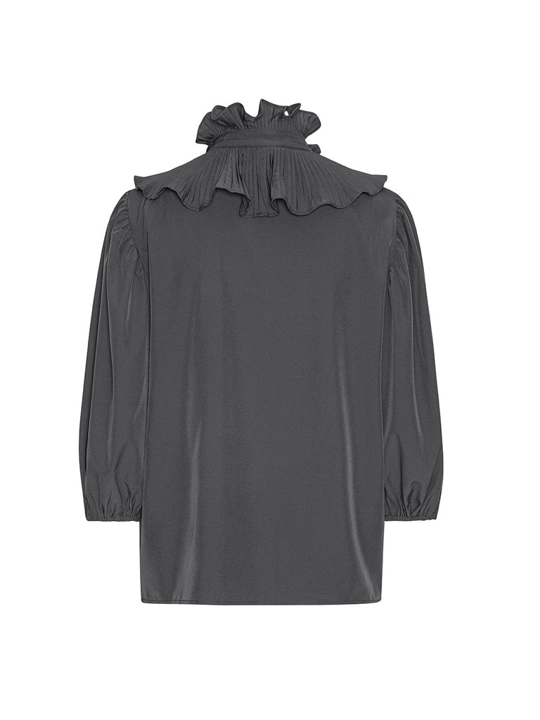 Continue Pernille 3/4 sleeve shirt dark grey - Online-Mode