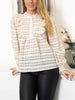 Continue Silke checked bluse off white