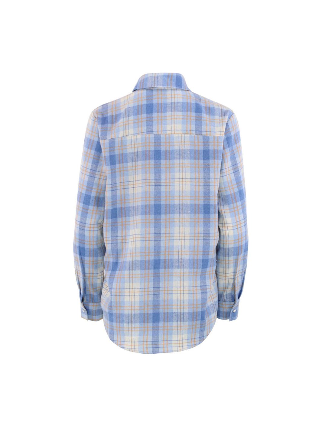 Continue Terese shirt light blue check - Online-Mode