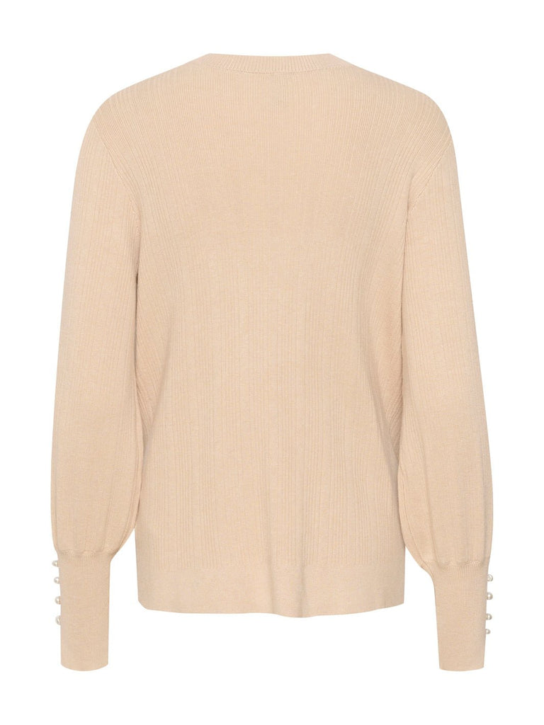 Culture CUannemarie pearls pullover warm sand - Online-Mode