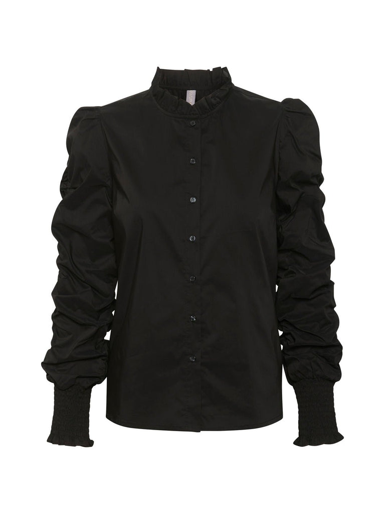 Culture CUantoinett puff shirt black - Online-Mode