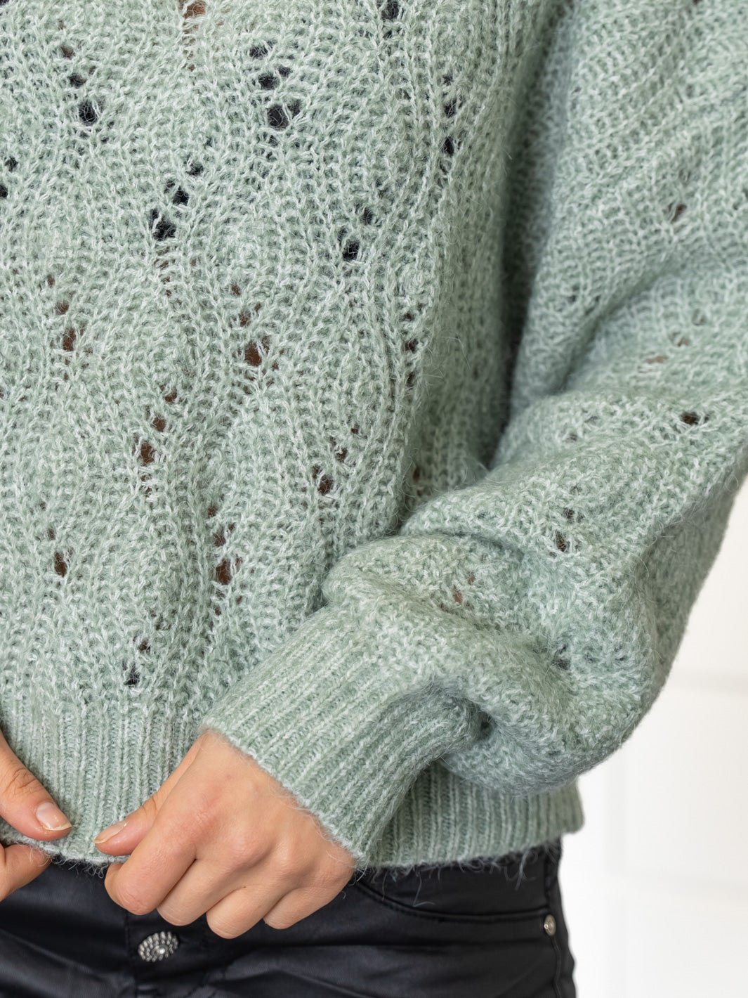 Culture CUkimmy knit pullover green milieu melange - Online-Mode