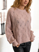 Culture CUkimmy knit pullover pale mauve melange - Online-Mode