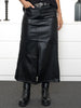 Elisabeth skirt leather look black