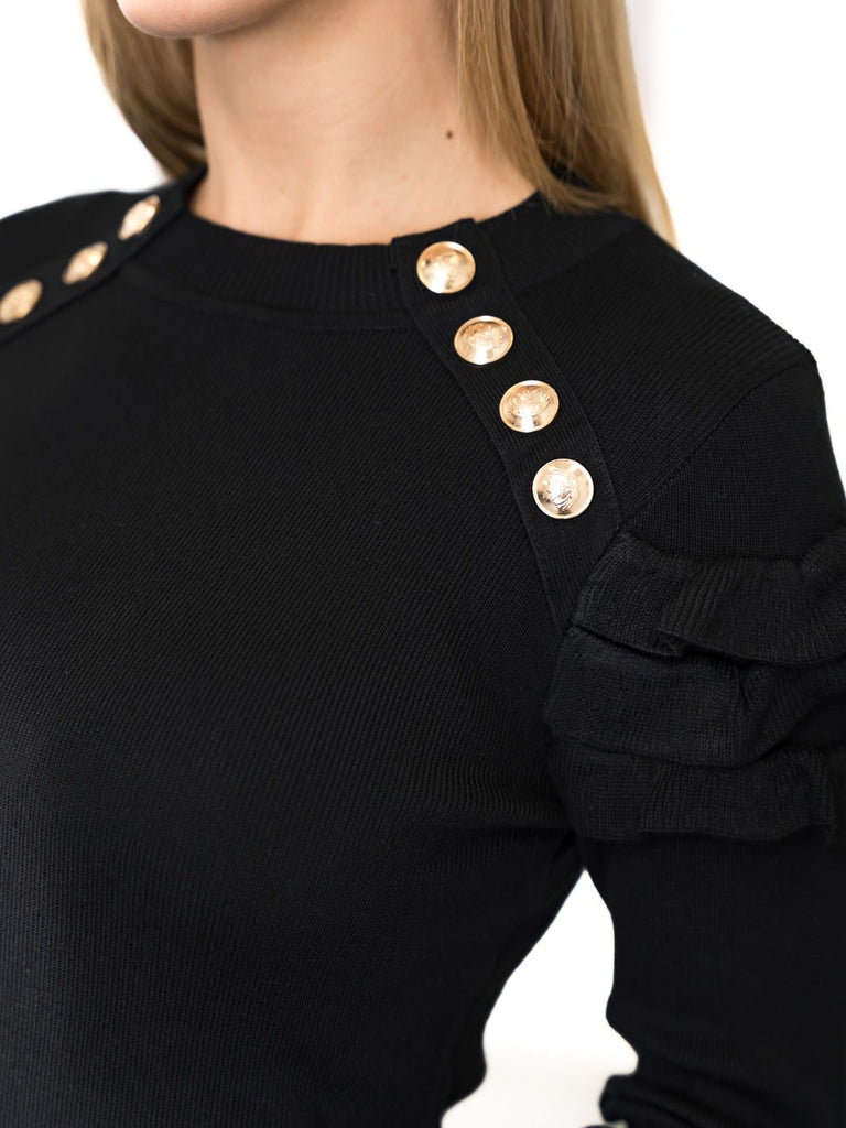 Ella knit dress black - Online-Mode