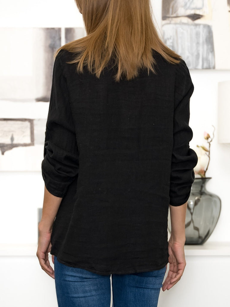 Emma shirt black - Online-Mode