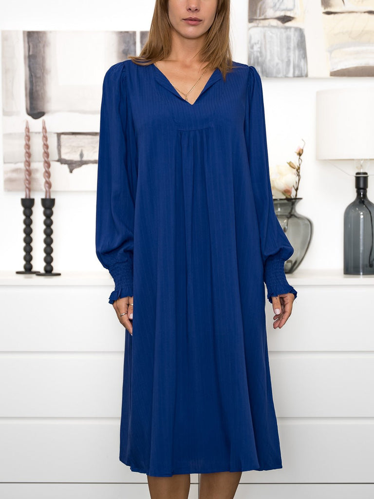 Fransa FRamber dress bellwether blue - Online-Mode
