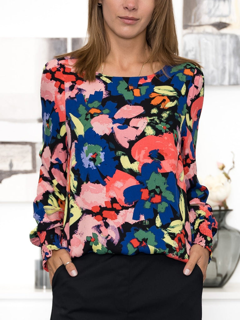 Fransa FRmosa bluse red alert mix - Online-Mode