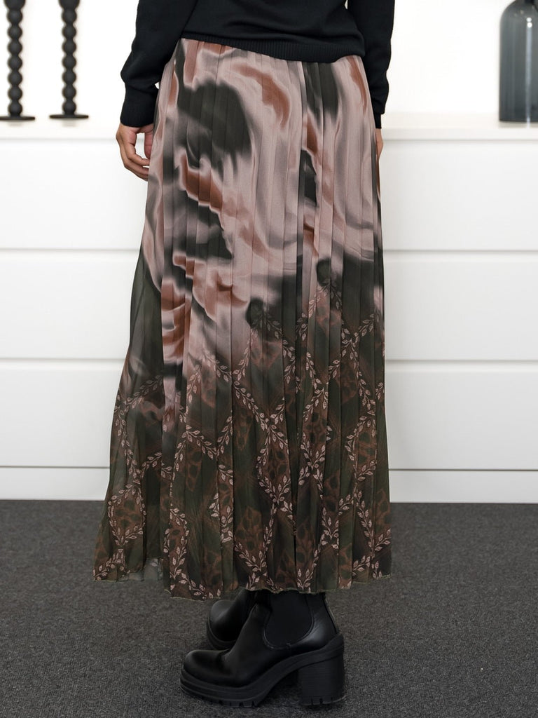Harper skirt brown/olive - Online-Mode