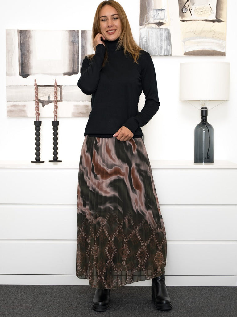 Harper skirt brown/olive - Online-Mode