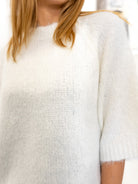 Kaffe KAemilie cropped knit pullover chalk - Online-Mode