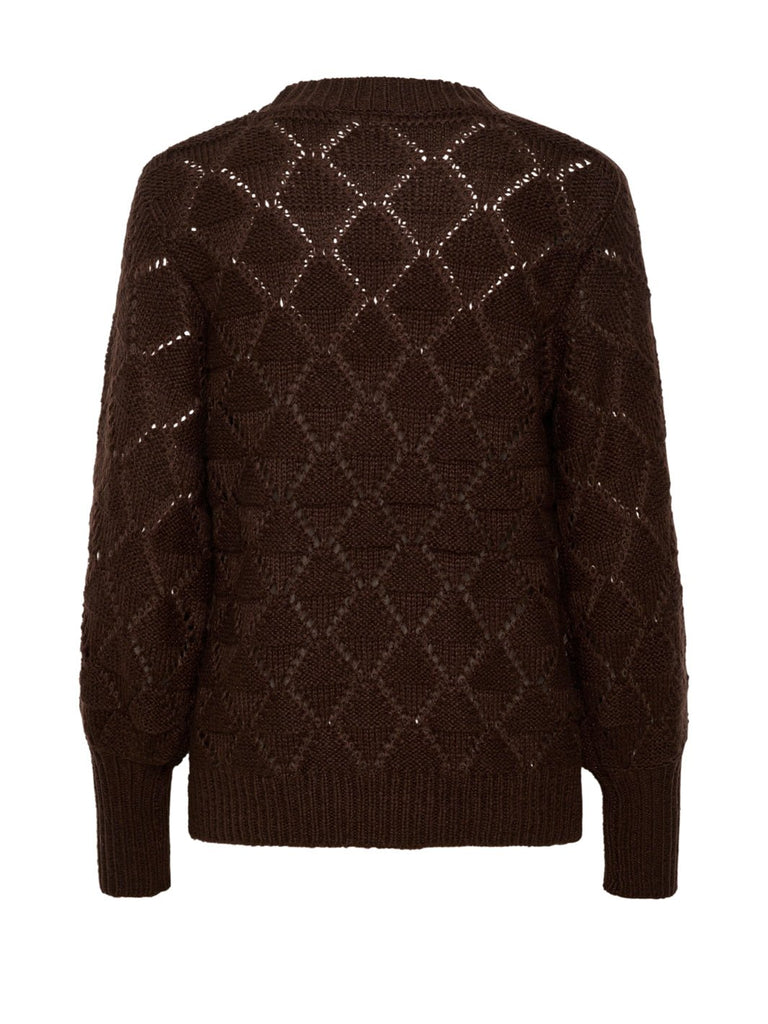 Kaffe KAjoanna pullover 3/4 sleeve java - Online-Mode