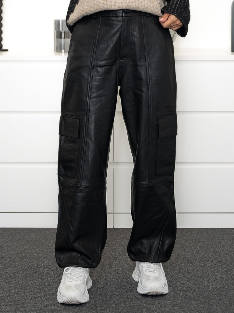 Kaffe KAmalene leather pants black deep - Online-Mode